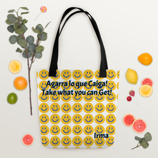 Agarra lo que Caiga by Irma Tote bag