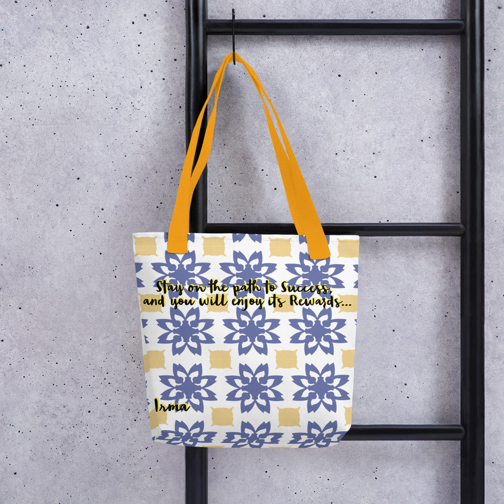 Path to Success by Irma Tote bag