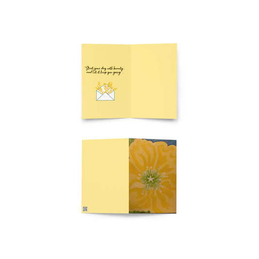 Start your Day by Irma Greeting card