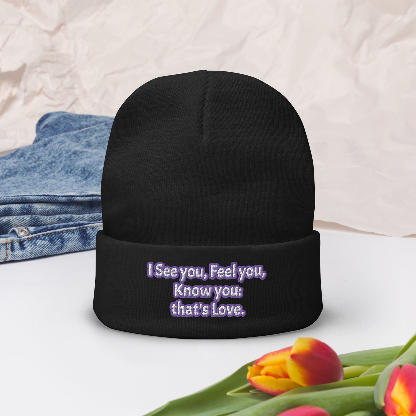 I see You by Irma Embroidered Beanie