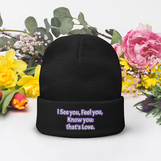 I see You by Irma Embroidered Beanie