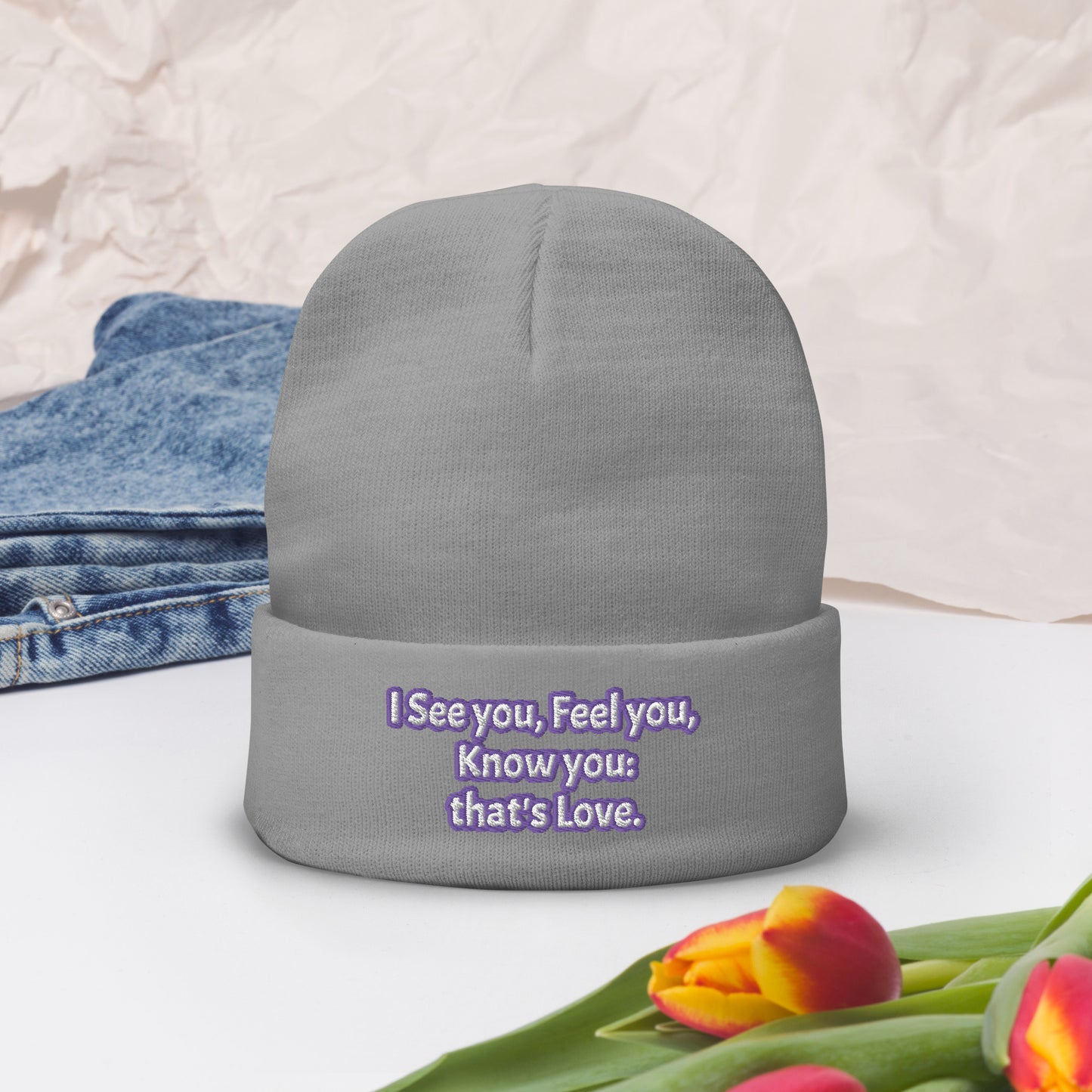 I see You by Irma Embroidered Beanie