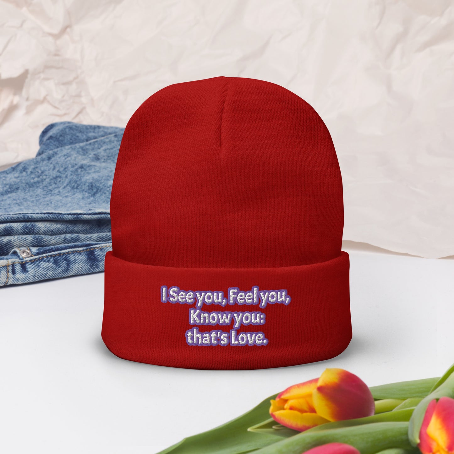 I see You by Irma Embroidered Beanie