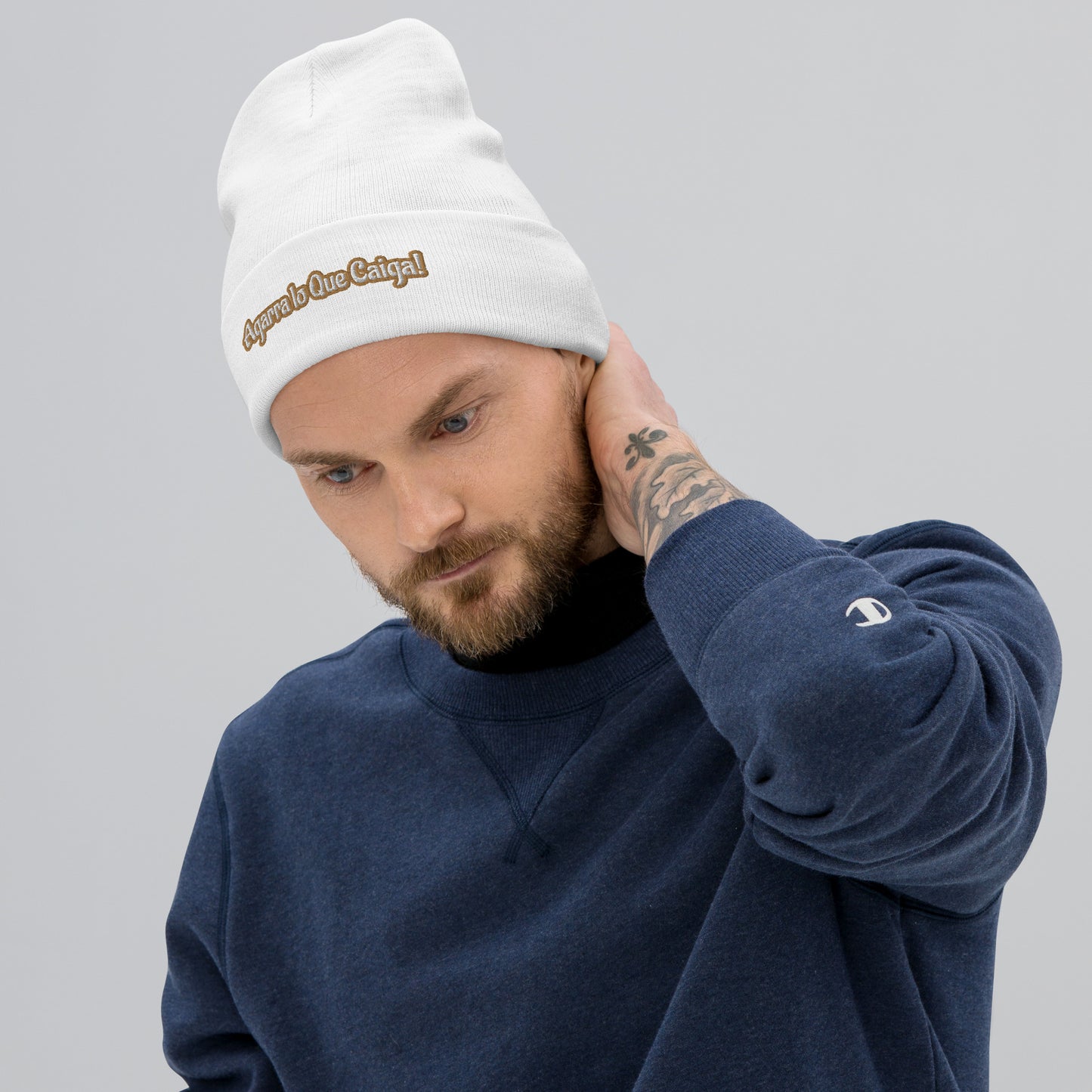 Agarra lo que Caiga by Irma Embroidered Beanie