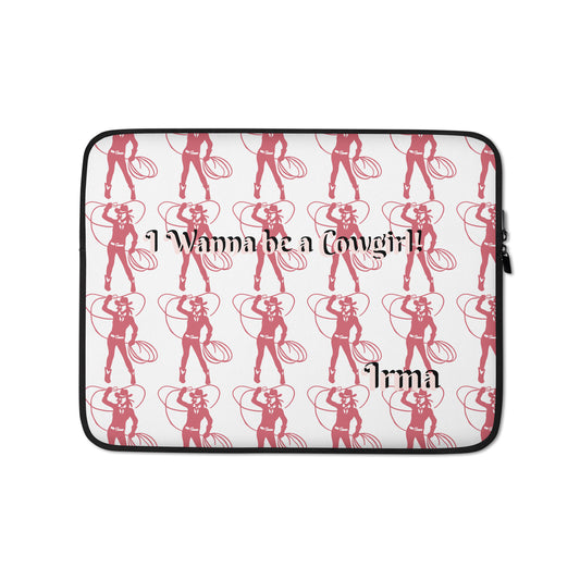 I wanna be a Cowgirl by Irma Laptop Sleeve