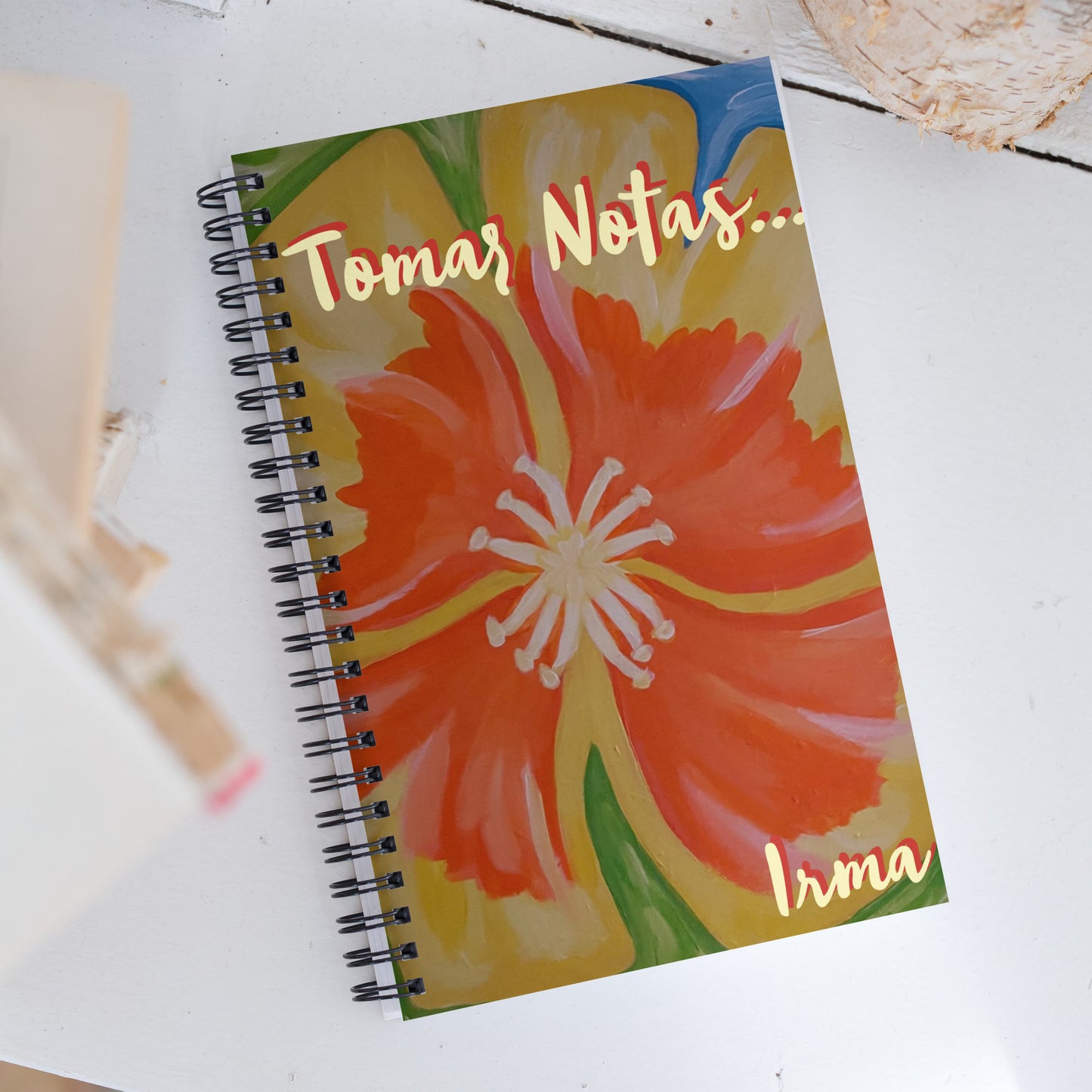 Tomar notas by Irma Spiral notebook