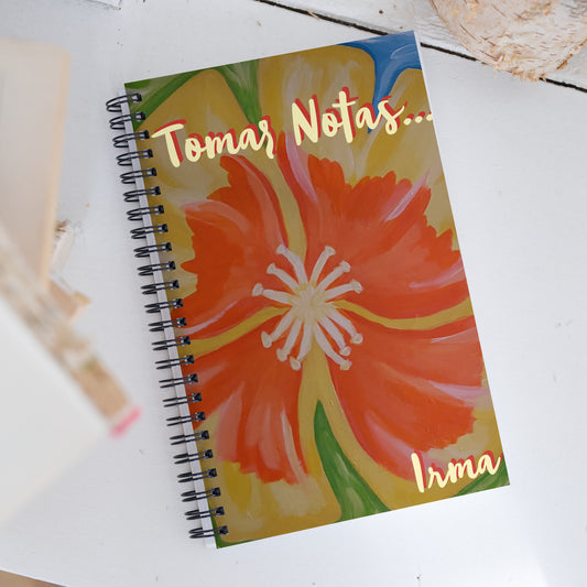 Tomar notas by Irma Spiral notebook