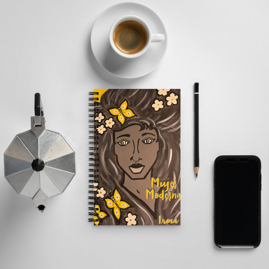 Mujer Moderna by Irma Spiral notebook