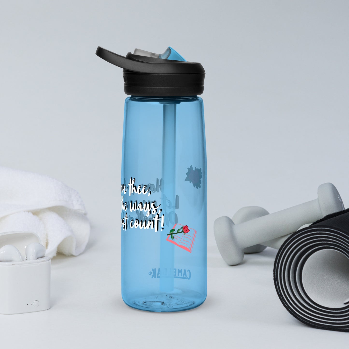 How do I love thee by Irma Sports water bottle