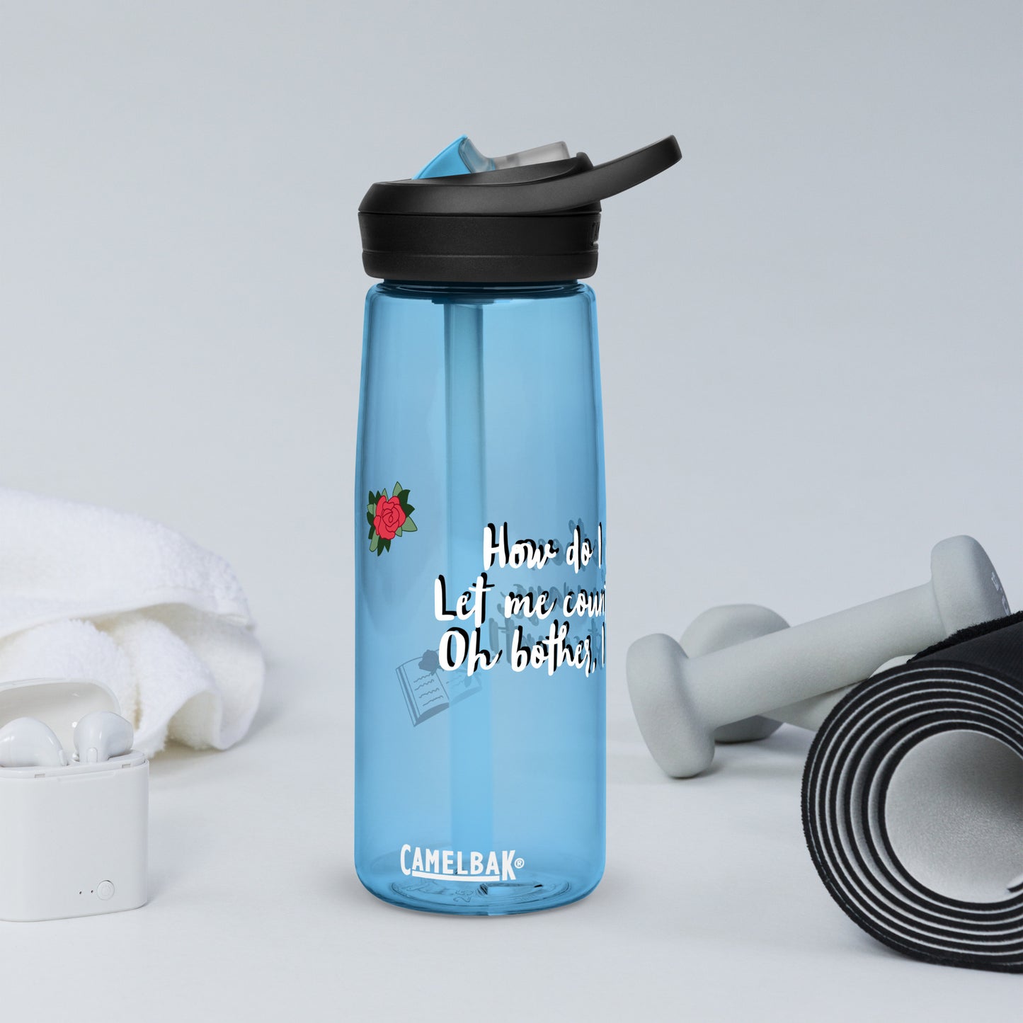 How do I love thee by Irma Sports water bottle