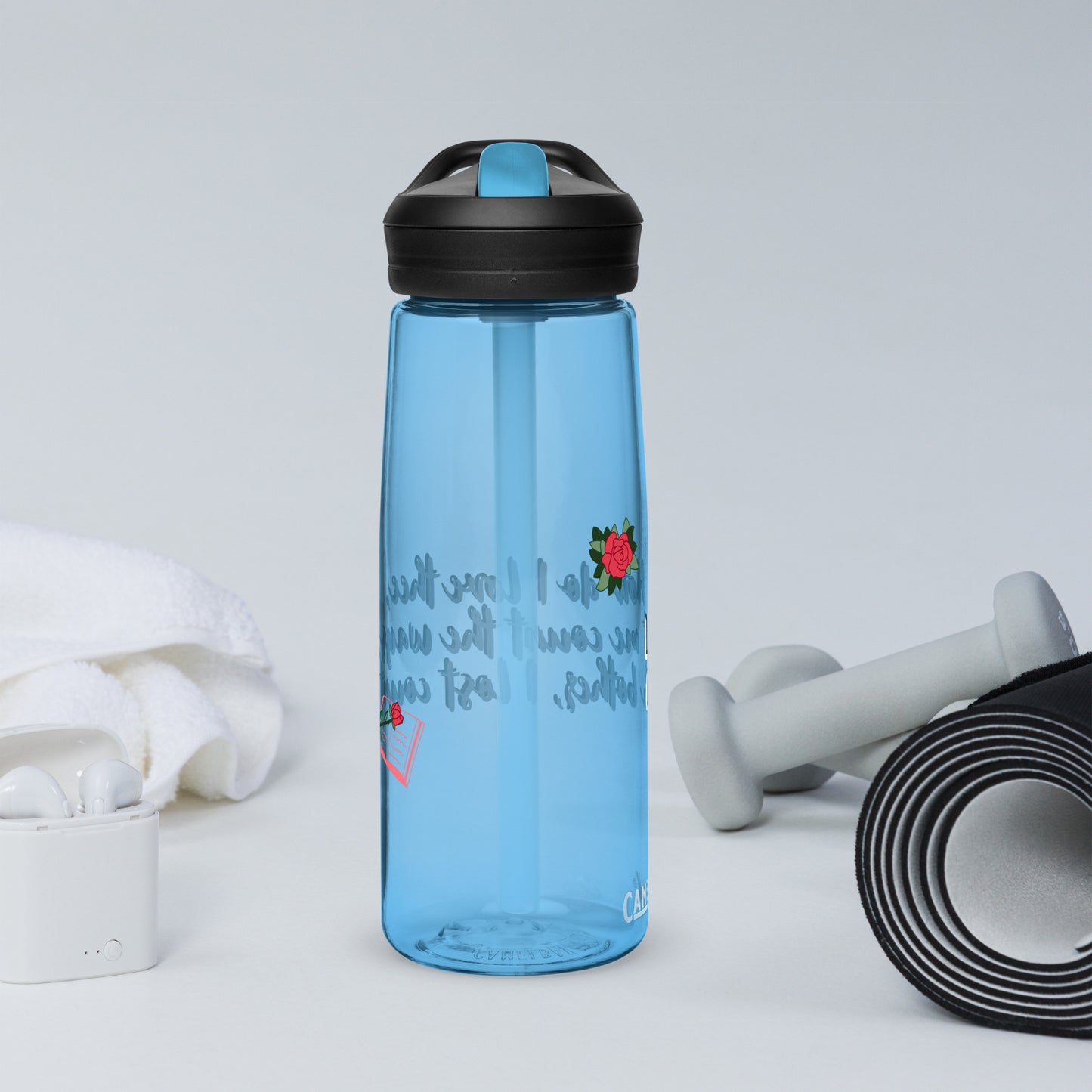 How do I love thee by Irma Sports water bottle