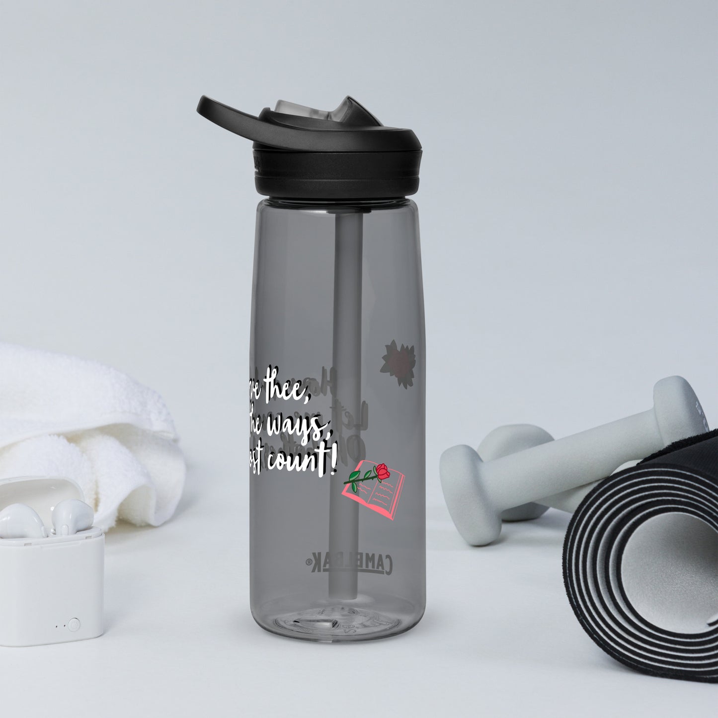 How do I love thee by Irma Sports water bottle