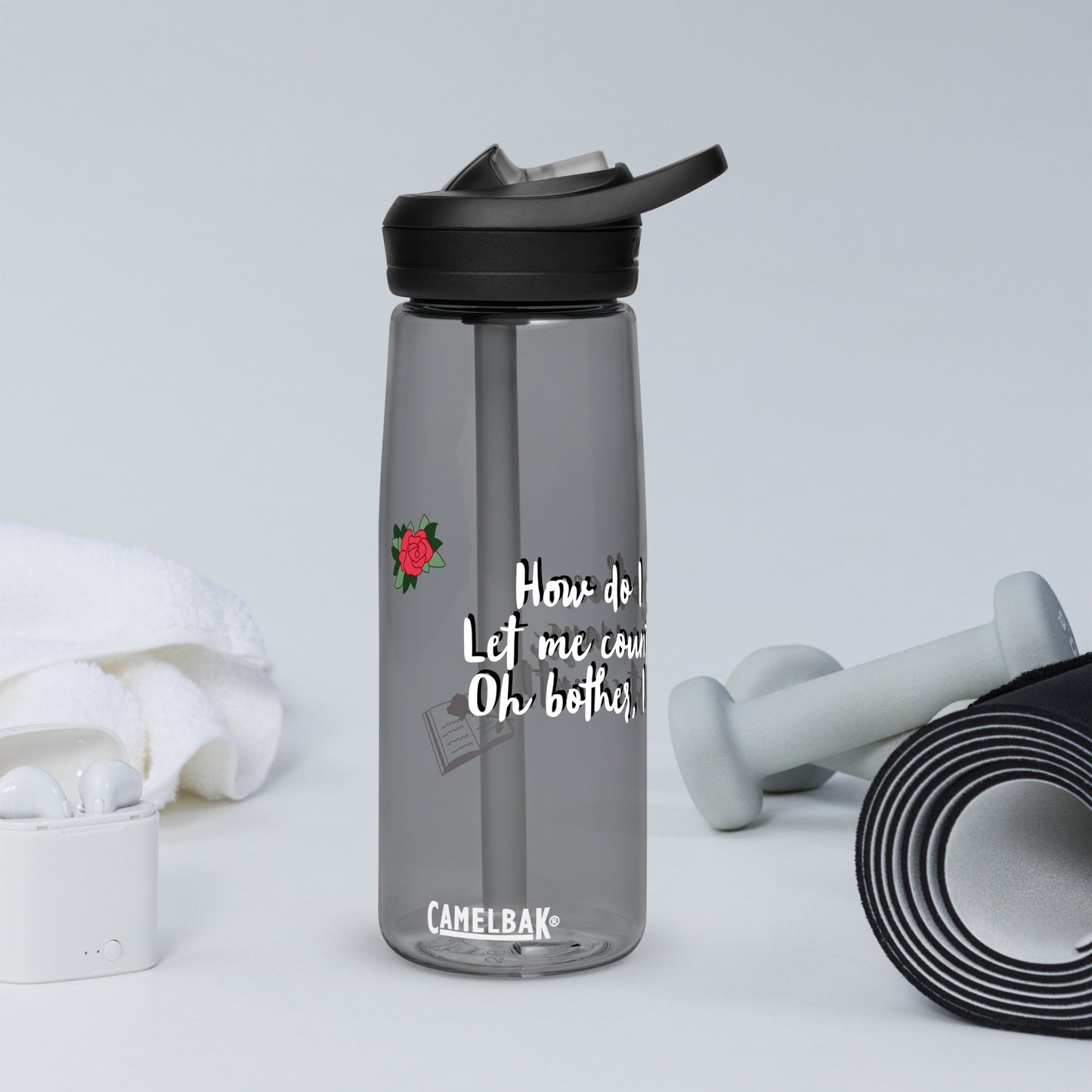 How do I love thee by Irma Sports water bottle