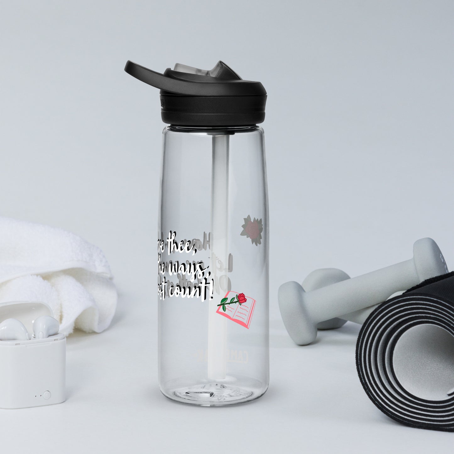 How do I love thee by Irma Sports water bottle