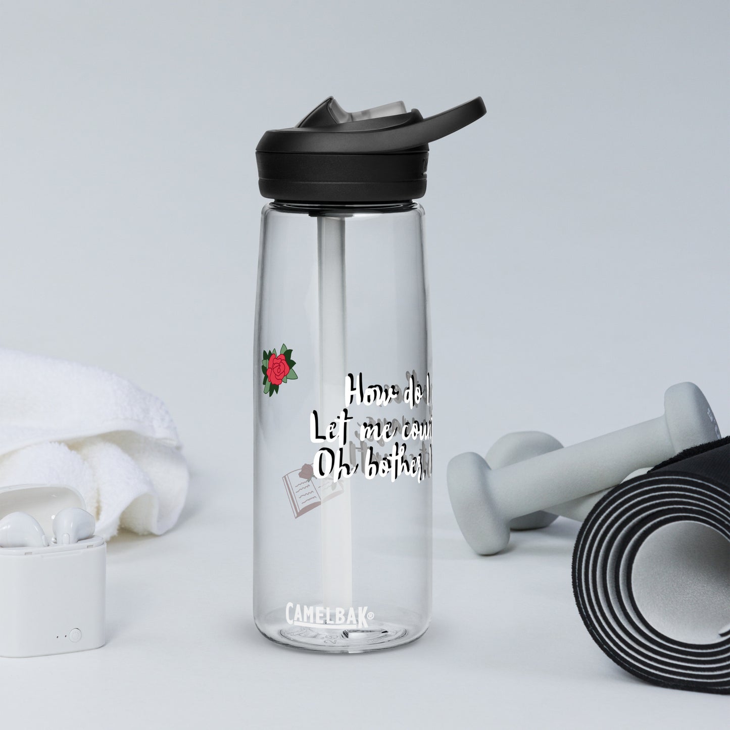 How do I love thee by Irma Sports water bottle