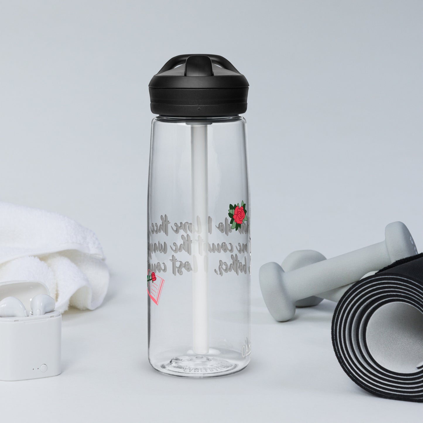 How do I love thee by Irma Sports water bottle