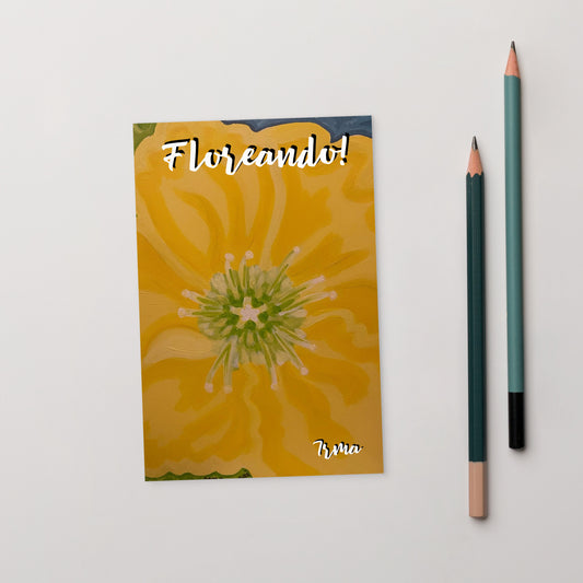 Floreando by Irma Standard Postcard