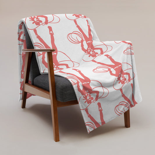 I wanna be a Cowgirl by Irma Throw Blanket