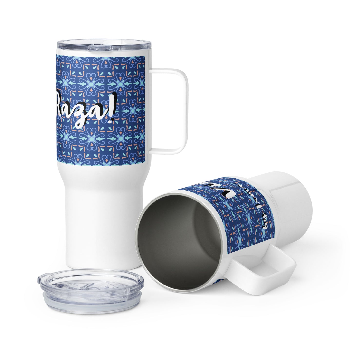 Viva la Raza by Irma Travel mug with a handle