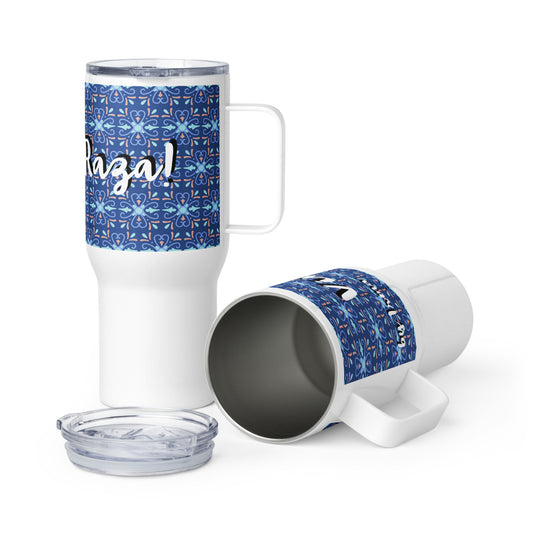 Viva la Raza by Irma Travel mug with a handle