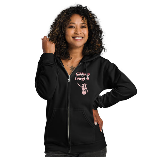 Giddyup Cowgirl by Irma Unisex heavy blend zip hoodie