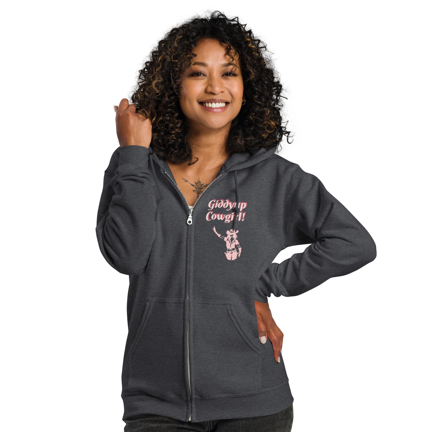 Giddyup Cowgirl by Irma Unisex heavy blend zip hoodie
