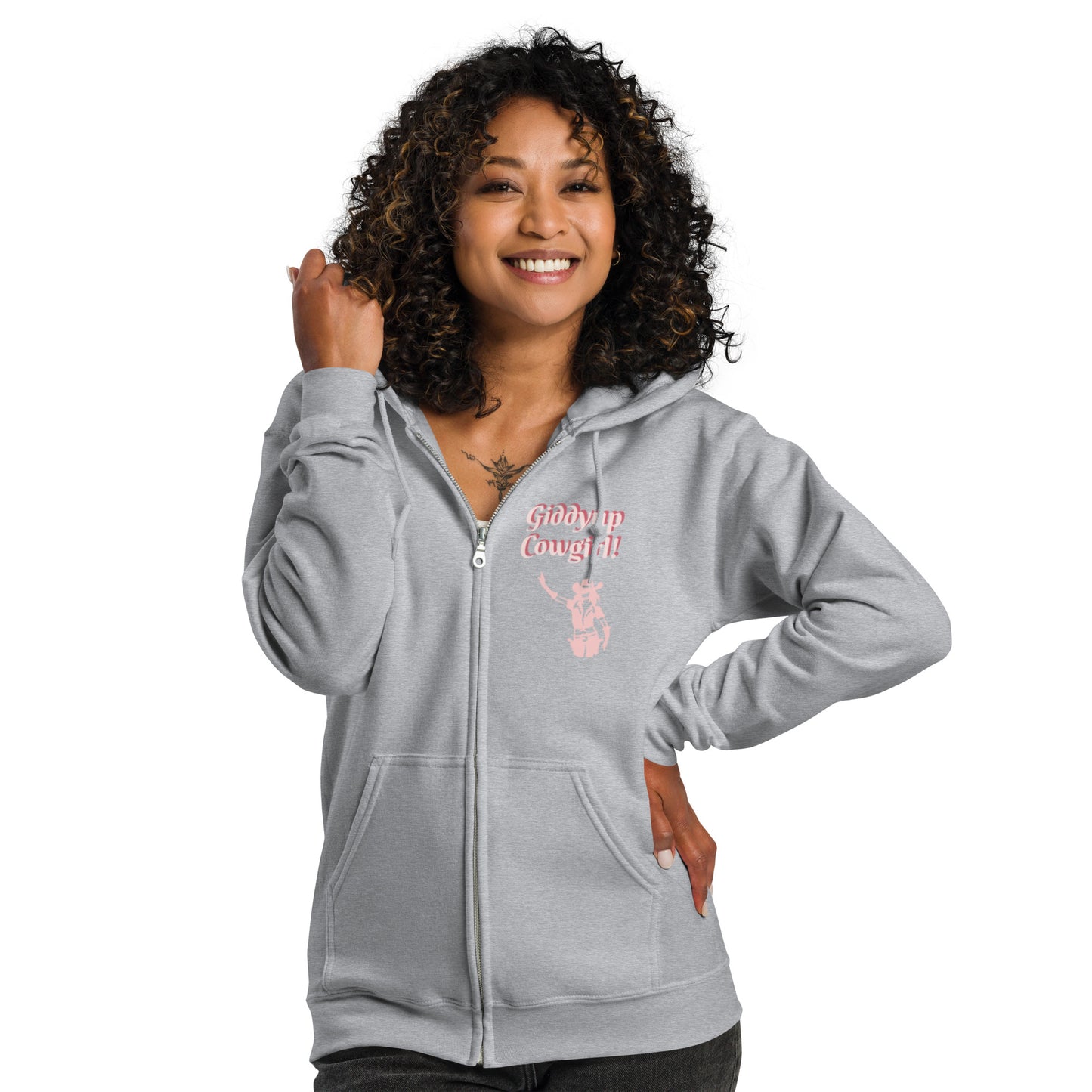 Giddyup Cowgirl by Irma Unisex heavy blend zip hoodie