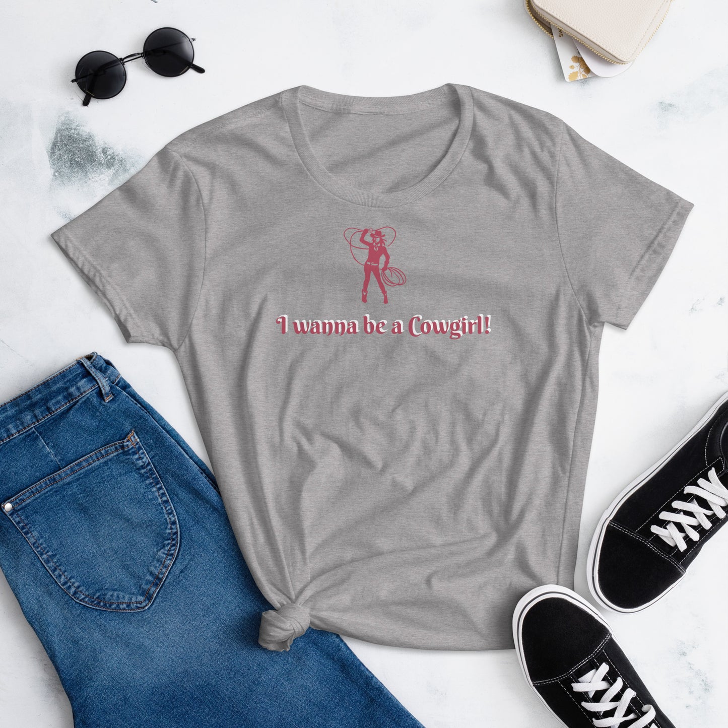 I wanna be a Cowgirl by Irma Women's short sleeve t-shirt